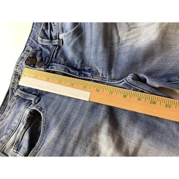 American Eagle Outfitters Women's Size 10 Artist Crop Super Stretch - Preowned - Picture 10 of 12